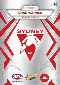 2024 Select AFL Footy Stars - Luminous #L160 Chad Warner Back